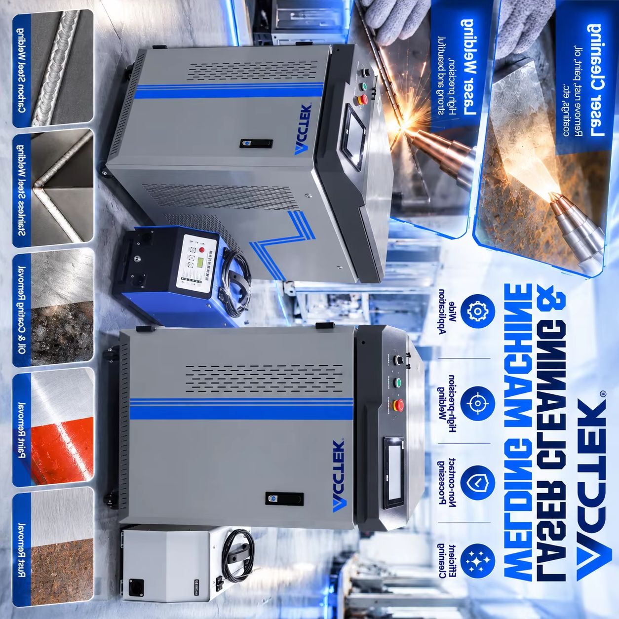 Laser Welder 3000W Fiber - AKQH-3000 Handheld Fiber Laser Welding 1500w