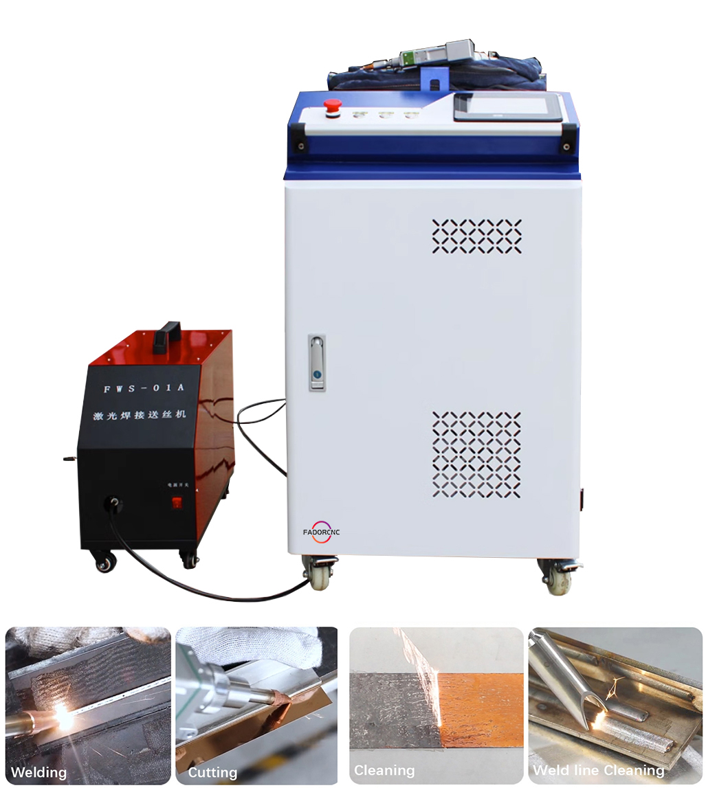 4 In 1 Fiber Laser 1000W 2000W - đánh giá và giá Laser Cleaning Machine 2000W
