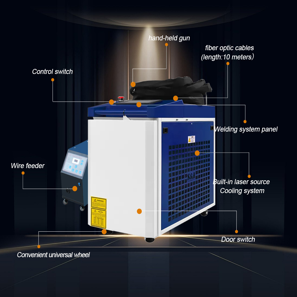 2000W 3000W 3 in 1 Handheld Fi - đánh giá và giá Laser Welding Machine 3 In 1 Cutting Cleaning