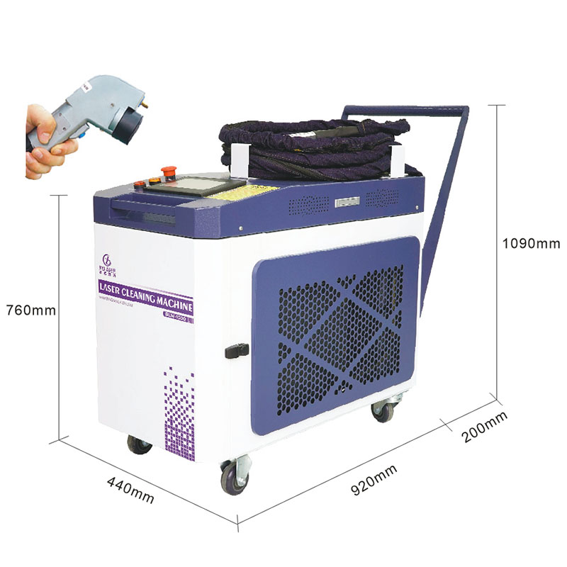 Industrial Pulsed Laser Cleani - đánh giá và giá Laser Cleaning Machine 2000W